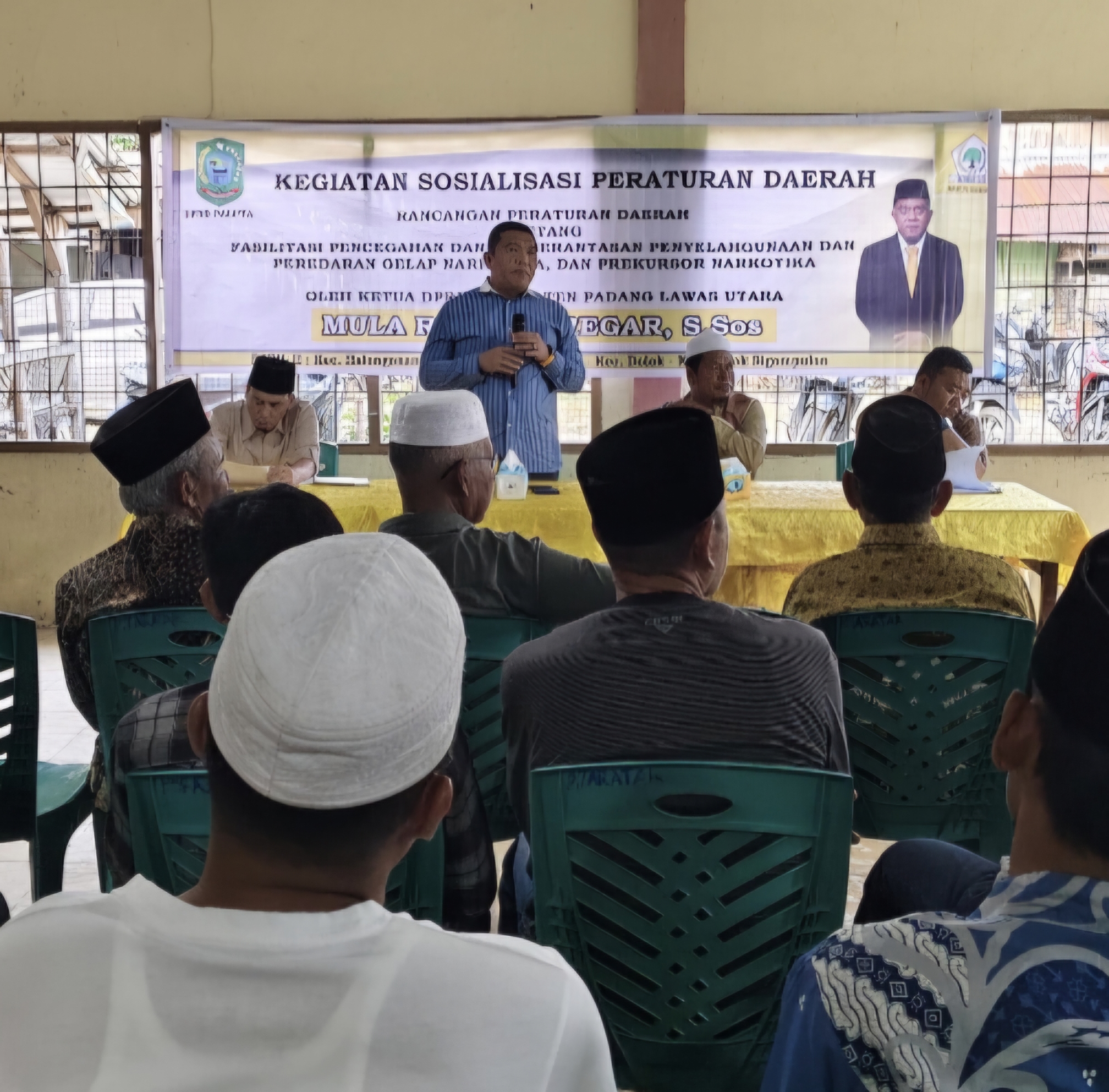 Perangi Narkoba dari Desa, Ketua DPRD Paluta Gelar Sosialisasi Perda di Dapil 2